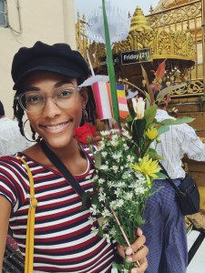 Making merit at Sule Pagoda Yangon